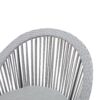 Modern Silver Swivel Wicker Lounge Chair With Xianrattan And Iron Frame, Stylish Round Design - Silver Gray - Image 10