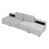 Versatile Sofa Bed Modular Sofa Free Combined Sofa With 2 Storage Racks - Gray - Image 17