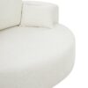 360 Degree Swivel Chair Accent Barrel Chair With Removable Pillows Chenille Fabric - Beige - Image 22