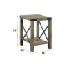 Abiram - Rustic End Table - Oak - Image 5