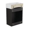 Modern 16" Bathroom Vanity Sink Combo With Ceramic Sink And Cabinet For Small Spaces - Black - Image 16