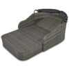 Outdoor Sunbed With Adjustable Canopy, Double Lounge, PE Rattan Daybed Wicker And Cushion - Gray - Image 14