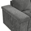 L Shaped Couch With Pull Out Bed And Storage Sectional Sleeper Sofa With Hidden Storage, Wide Armrest With Storage, For Living Room, Apartment, Bedroom, Office - Gray - Image 16
