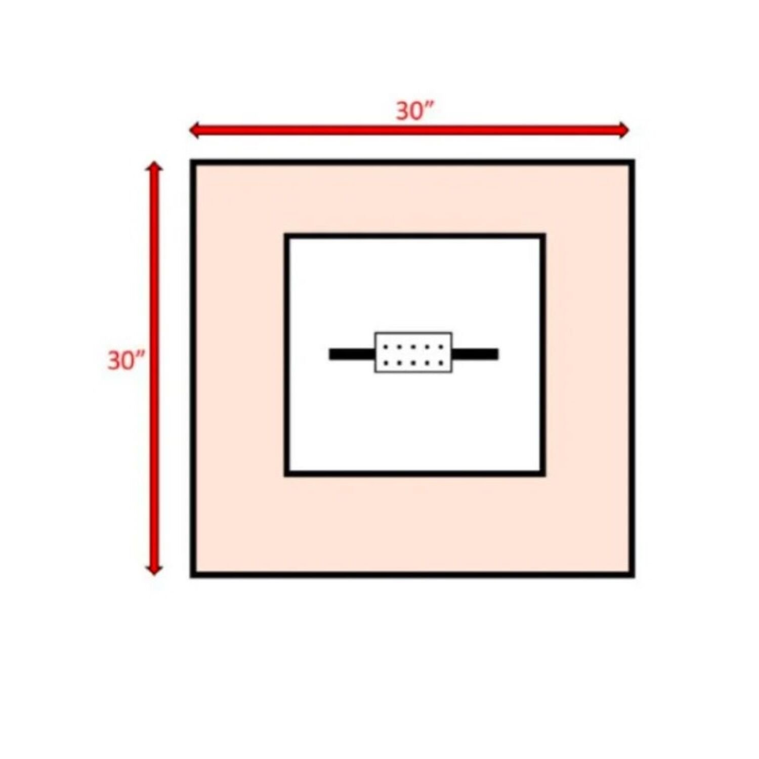 Propane & Gas Fire Pit Table - Black - Image 3