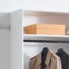 Devi - Wall Mounted Wood Closet System With Modular Versatility And Clean - White - Image 9