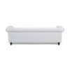 Chesterfield Style 3 Seater Sofa With Button Tufting And Nail Head Accents - White - Image 9