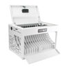 16 Bay Charging Cabinet For Laptop book, Locking Charging Station - White - Image 6