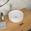 Vessel Bathroom Sink With Stain Resistant - White - Image 2