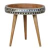 Small Dotted End Table - Oak - Image 2