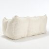 Comfortable Dual Beanbag Chair With High Resilience Foam Core For 2 People - Beige - Image 15