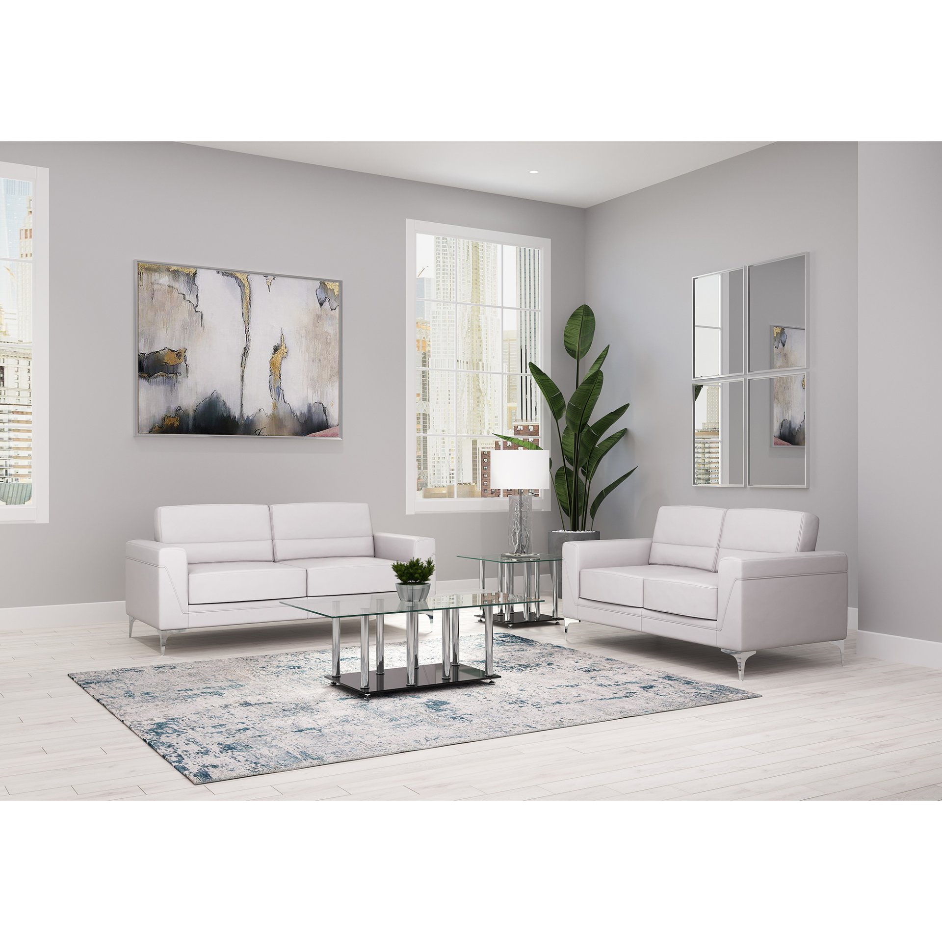 Creta - Loveseat - Light Gray - Image 2