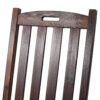 Wooden Oversized Porch Rocker Chair With Wide Seat And Tall Backrest, High Back Smooth Rocking Chairs For Outdoor & Indoor - Brown - Image 13
