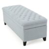Juliana - Storage Ottoman With Fabric Upholstery - Light Blue - Image 6