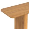 Console Table With Curved Corners And U Base Design - Natural Wood Veneer - Brown - Image 8