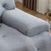 Large Size 2 Seater Sofa, Pure Foam Comfy Sofa Couch, Modern Lounge Sofa For Living Room, Apartment - Light Gray - Image 7