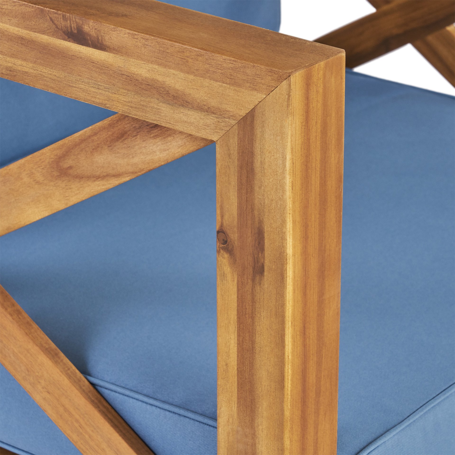 Brava - Modern Club Chair With Water Resistant Cushions - Blue - Image 13