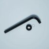 16" Shower Arm With Flange, Stainless Steel, Rust Resistant Design - Matte Black - Image 5
