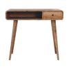 Curved Writing Desk - Oak - Image 2