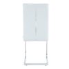 Luxury Simple Arch Chair (Set of 2) Dining Chair With High Resilience Material And Arched Metal Leg - White / Silver - Image 11