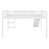 Full Loft Bed With Slide, Multifunctional Design - White - Image 5