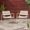 Outdoor Accent Chair With Metal Frame - White - Image 9