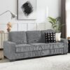 Modern Sofa Compressed 3 Seater Couch For Living Room Bedroom Office - Gray - Image 2