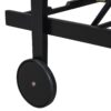 Jason - Chaise Lounge Adjustable Acacia Wood Outdoor Furniture - Black White - Image 6