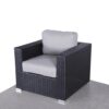 Patio Chair With Cushions, Durable Construction - Gray Mix - Image 4