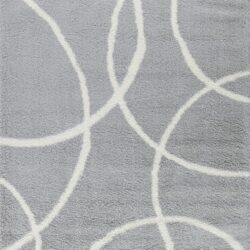 Loft Shag - 5' 3" X 7' Shaggy Area Rug - Gray