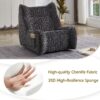 Bean Bag Chair, Lazy Floor Sofa Couch - Gray - Image 6