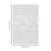 Macau - Non - Slip Accent Rug, Elegant Design - White / Gray - Image 6