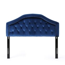 Kaarina - Contemporary Tufted Fabric Full / Queen Headboard - Navy Blue