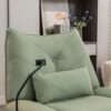 270 Swivel Glider Recliner Chair, Power Recliner Rocking Chair, USB Port Charge For Nursery Chair With Atmosphere Lamp For Living Room Bedroom Apartment - Green - Image 20