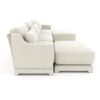 Elegant 3 Seater Sofa With Movable Ottomans And Lumbar Pillow - Beige - Image 23