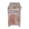 Rustic 2 Drawer Kitchen Island - Wood - Image 7