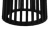 Modern Round Coffee Table With Grille Molding For Living Room, Bedroom, Or Balcony - Black - Image 11