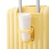 20" / 24" / 28" 3 Pieces / Set Spinner Wheel Luggage, Carry On Suitcase, With Cup Holder & USB Port & Phone Holder - Yellow - Image 16