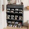 Shoe Cabinet, Shoe Storage Shelves - Gray - Image 13