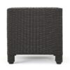 Puerta - Modern Accent Table With Durable Wicker - Dark Brown - Image 4