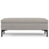 Rebecca - Large Coffee Table Storage Ottoman With Lift Up Lid - Gray - Image 7