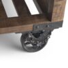 Harding - Square Coffee Table - Distressed Dark Brown - Image 8