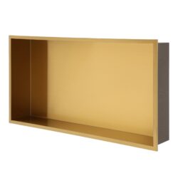 Stainless Steel Shower Niche 25" X 13" Waterproof And Durable Bathroom Shelf - Gold
