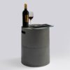 Steel Propane Tank Cover Round Tank Holder Hide Away Side Table - Gray - Image 2