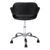 Office Chair, Adjustable Height, Swivel, Ergonomic, Armrests, Modern Design - Black - Image 5