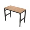 Heavy Duty Adjustable Workbench For Garage, Rubber Wood Shop Table WithRubber Pads, Hardwood Workstation Weight Capacity Over 2000 Lbs - Black - Image 10