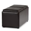 Avalon - 5 Piece Storage Ottoman - Tanners Brown - Image 5