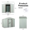 Outdoor Metal Storage Shed Yx48 - White - Image 3
