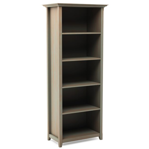Amherst - 5 Shelf Bookcase - Distressed Gray