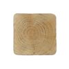 Mgo Twist Shape Side Table With Wood - Like Texture - Natural - Image 11