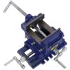 Heavy Duty 4" Cross Slide Vise, Drill Press Metal Milling X - Y, Blue Steel Benchtop Clamp - Blue - Image 11